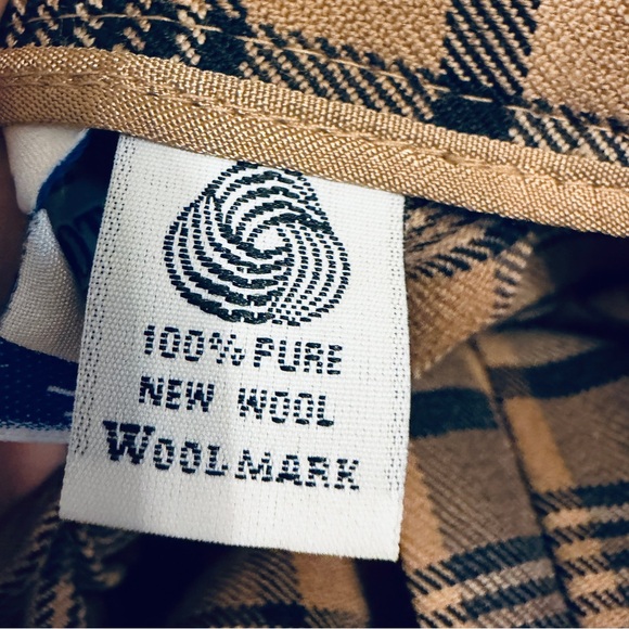 Pendleton Tan and Black Plaid Pleated Midi Skirt - Picture 5 of 7